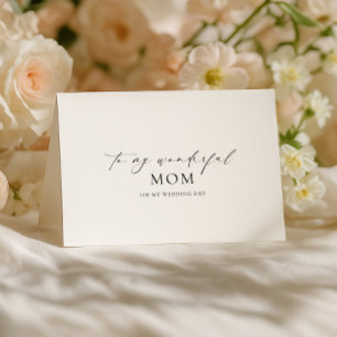 Ellesmere To My Wonderful Mum Wedding Day Card