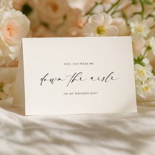 Ellesmere Walk Me Down The Aisle Proposal Card