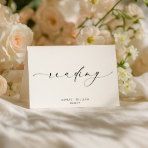 Ellesmere Wedding Reading Thank You Card