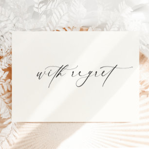 Ellesmere With Regret Sorry We Can't Make It Card