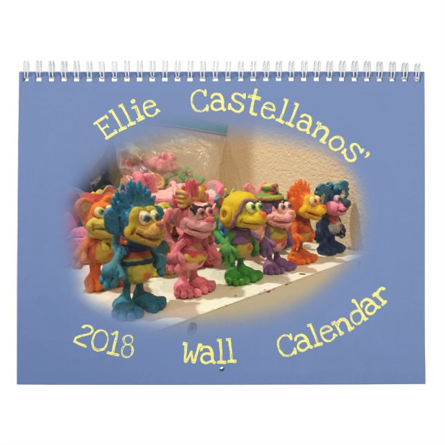 Ellie Castellanos' 2018 Wall Calendar (Cover)