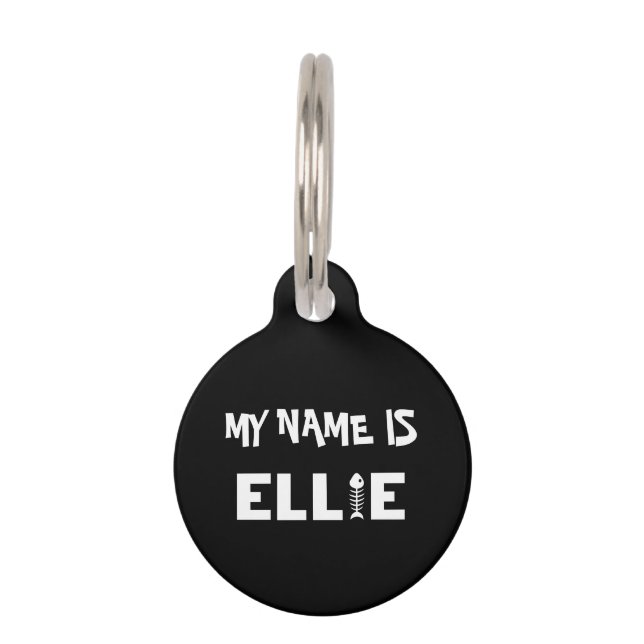 Ellie Cat Pet ID Tag (Front)