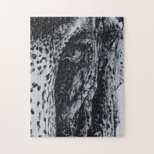 Ellie Elephant Asian Wildlife Jungle Animal Art Jigsaw Puzzle