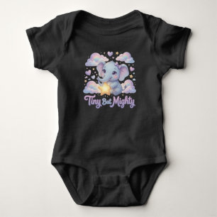 Ellie Elephant – Tiny But Mighty Baby Bodysuit