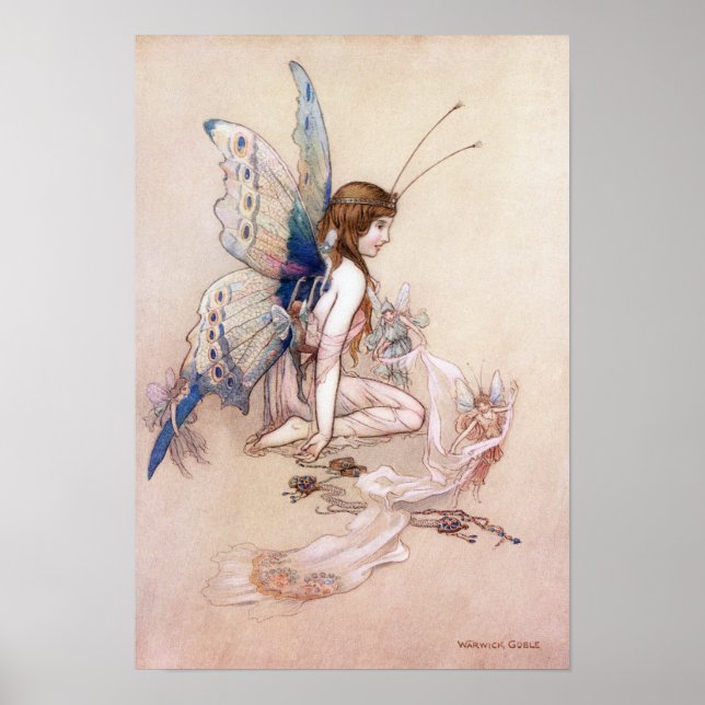 Ellie Gets Her Wings by Warwick Goble Poster (Front)