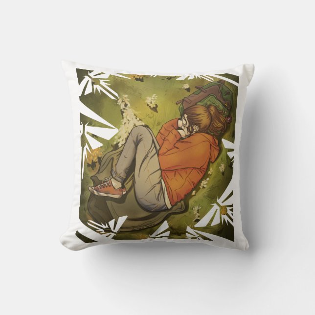 Ellie Having a Nap Cushion (Front)