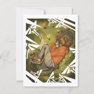 Ellie Having a Nap Postcard