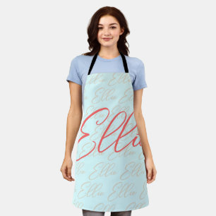 Ellie Repeating Name Pattern Apron
