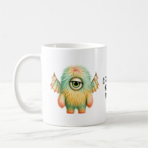 Ellie – The Big-Eyed Sceptical Monster Coffee Mug