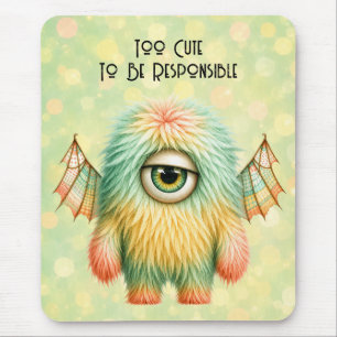 Ellie – The Big-Eyed Sceptical Monster Mouse Pad