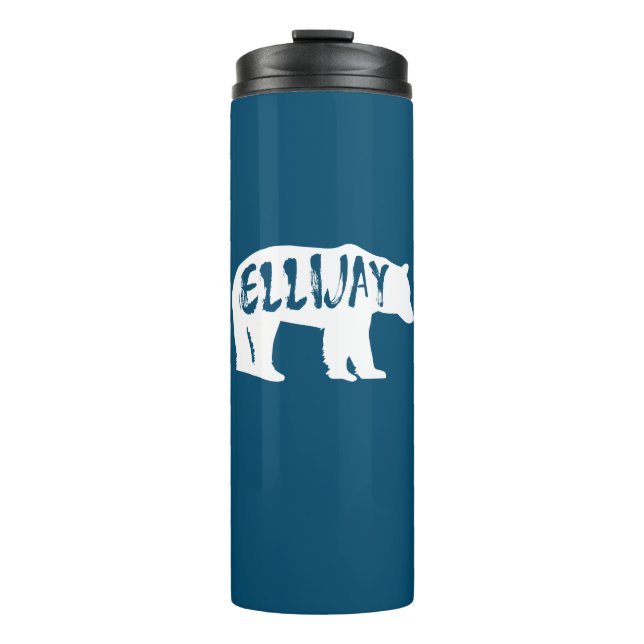 Ellijay Georgia Bear Thermal Tumbler (Front)