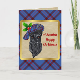 Elliot Badge & Tartan Personalised Xmas Card