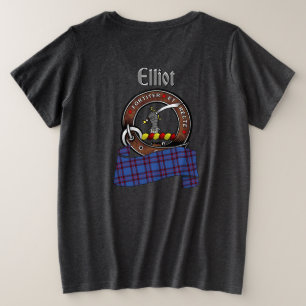 Elliot Clan Badge Women's Back Plus Size T-Shirt