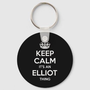 Elliot Gift Name Keep Calm Funny Personalised Joke Key Ring
