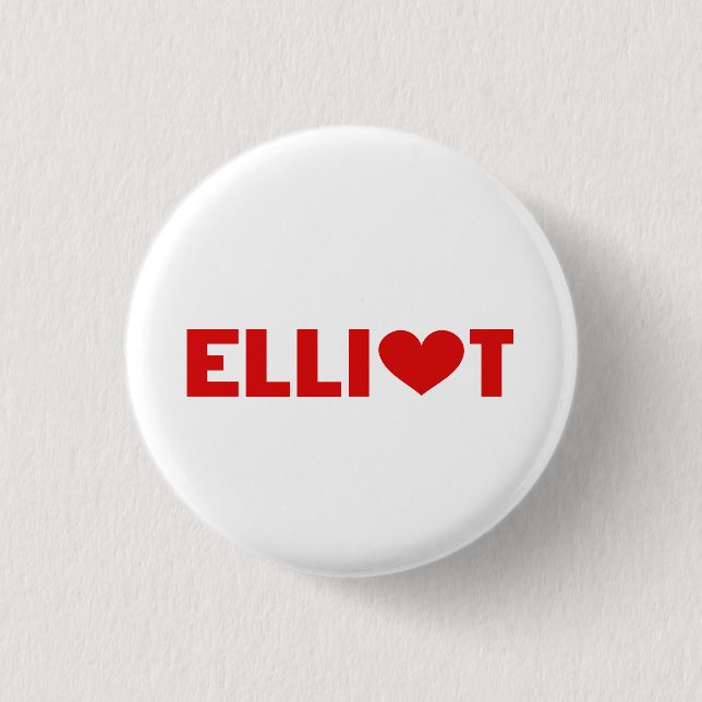 Elliot Love 3 Cm Round Badge (Front)