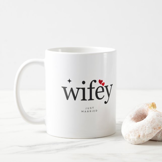 Elliot Ness - Wifey Just Married Mug  (With Donut)