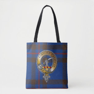 Elliot Tartan & Badge Tote Bag