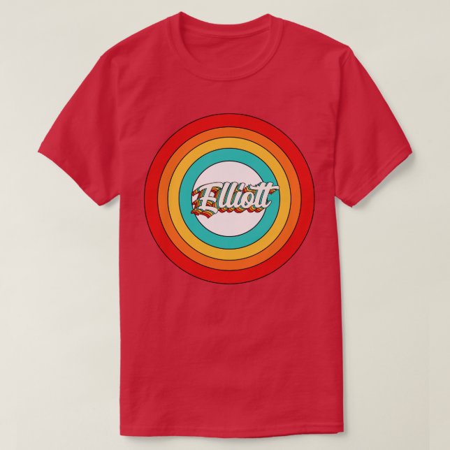 Elliott Name Shirt Vintage Elliott Circle (Design Front)