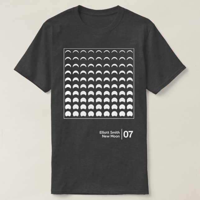 Elliott Smith Minimal Style Graphic Artwork Design T-Shirt (Design Front)