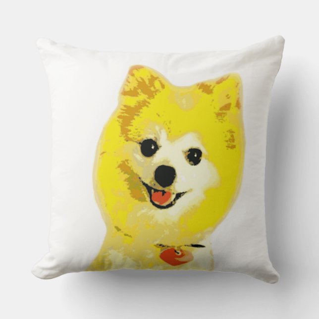 *Elliott, the Other Pomeranian* pillow (Front)