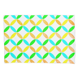 Ellipse Pattern Abstract Art Pillowcase