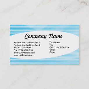 Elliptical - Corrugated Blue Business Card