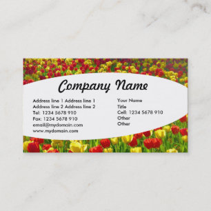 Elliptical - Sea of Tulips Business Card