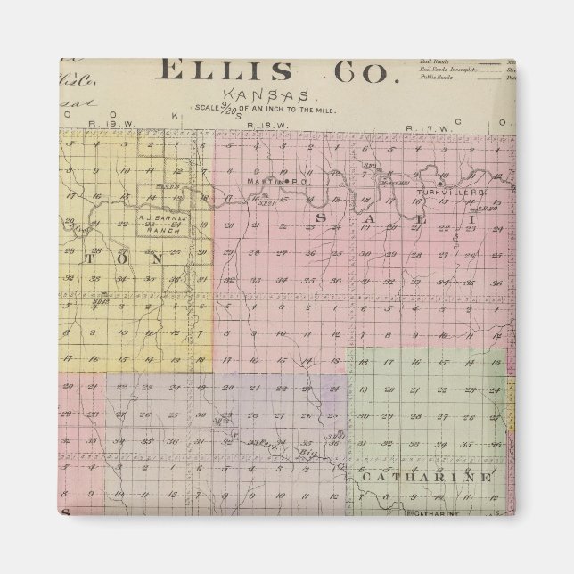 Ellis County, Kansas Magnet (Front)