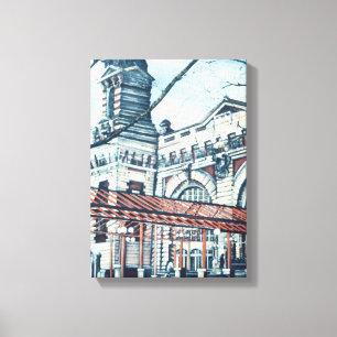 Ellis Island Canvas Print
