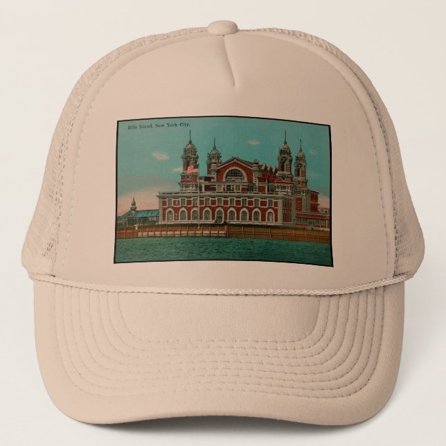 Ellis Island, NYC Trucker Hat (Front)