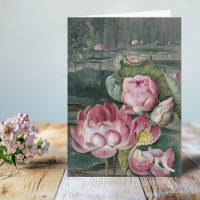 Ellis Rowan Sacred Lotus Water Lily Vintage Flower