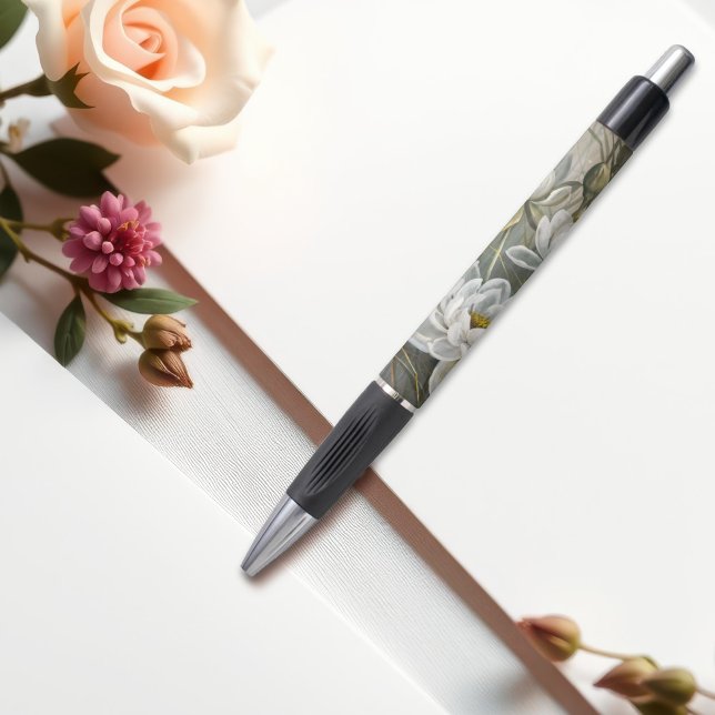 Ellis Rowan White Water Lily Vintage Flowers Pen (Creator Uploaded)