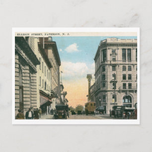 Ellison St., Paterson, NJ 1922 Vintage Postcard