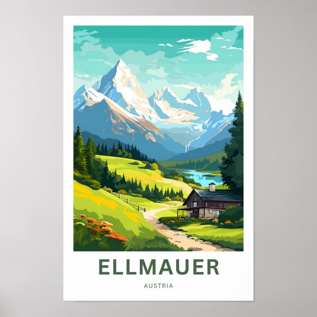 Ellmauer Austria Travel Print (Front)