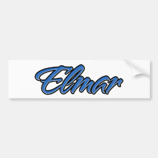 Elmar Name blue Aufkleber Sticker Autoaufkleber