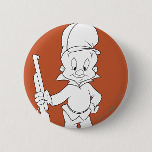 ELMER FUDD™ 6 CM ROUND BADGE