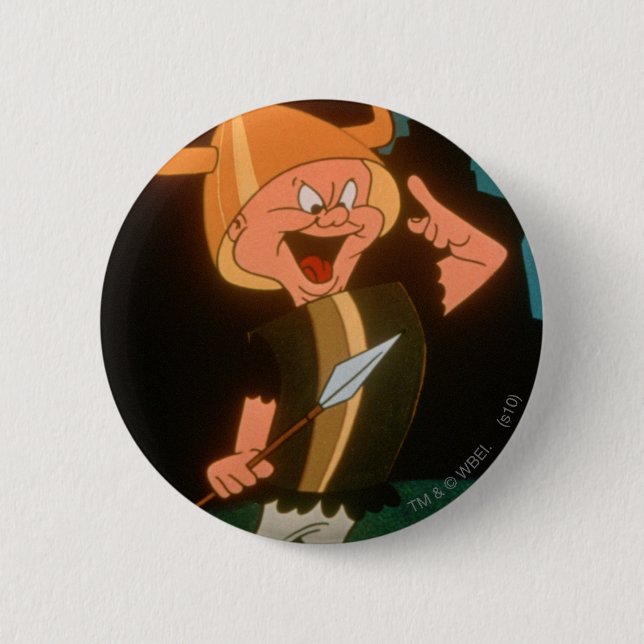 ELMER FUDD™ Viking 6 Cm Round Badge (Front)