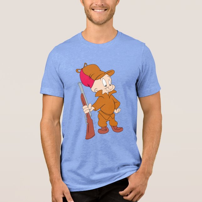 ELMER FUDD™ | With Gun Tri-Blend Shirt (Front)