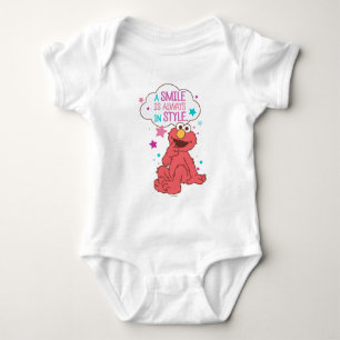 Elmo   A Smile is Always in Style Baby Bodysuit