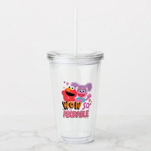 Elmo & Abby   Wow So Adorable Acrylic Tumbler