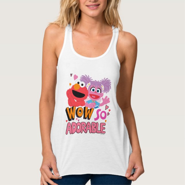 Elmo & Abby | Wow So Adorable Singlet (Front)