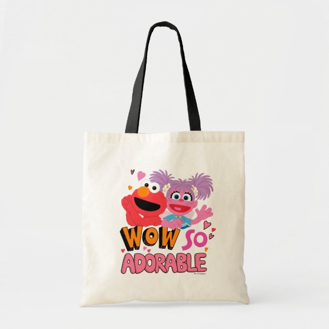 Elmo & Abby | Wow So Adorable Tote Bag (Front)