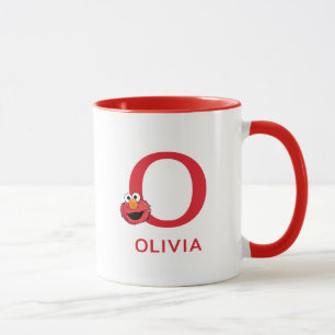 Elmo Add Your Name & Monogram O Mug