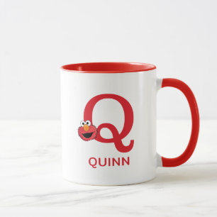 Elmo Add Your Name & Monogram Q Mug