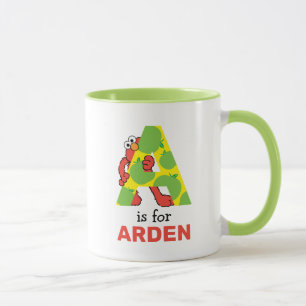 Elmo Alphabet   A Apple Mug