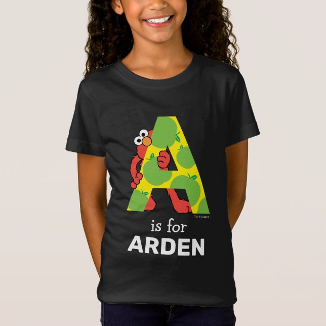 Elmo Alphabet | A Apple T-Shirt (Front)