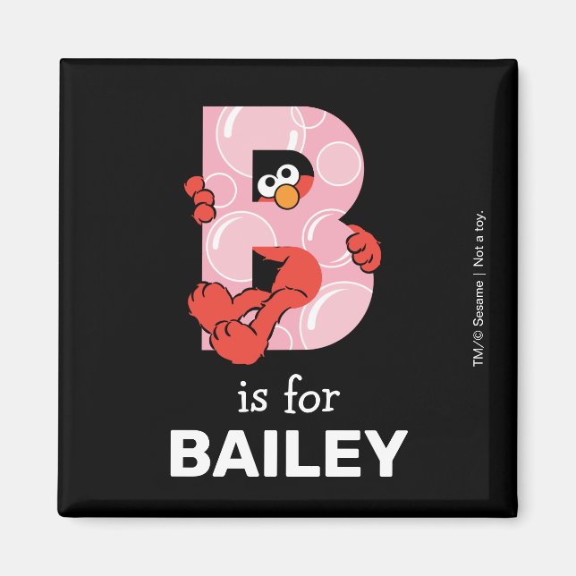 Elmo Alphabet | B Bubbles Magnet (Front)