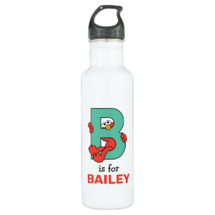 Elmo Alphabet   B Teal 710 Ml Water Bottle