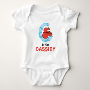 Elmo Alphabet   C Clouds Baby Bodysuit