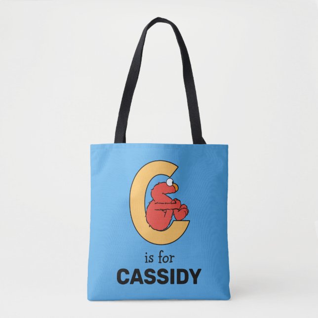 Elmo Alphabet | C Orange Tote Bag (Front)